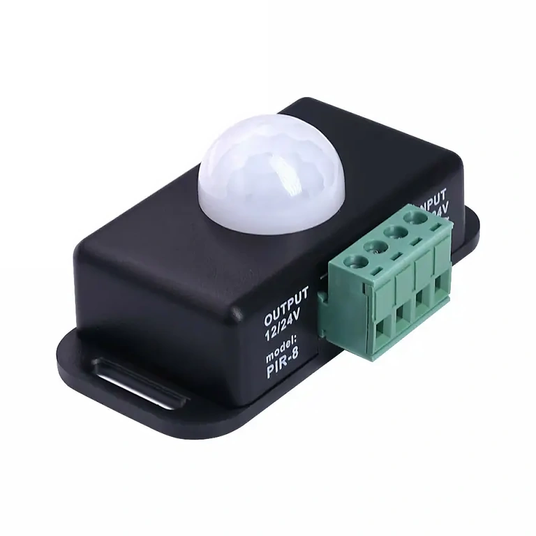 PIR-sensor met bewegingsdetectie voor energiebesparing, 12-24V, 6A