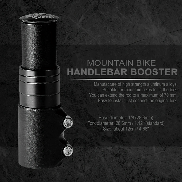 Verlengstuk vorkbuis voor stuur-upgrade Fiets upgrade met stuurpen extender – hoog comfort