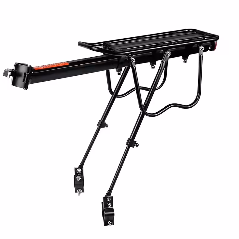 Aluminium fietsendrager 26–29 inch – bevestiging op zadelpen, draagvermogen 50kg