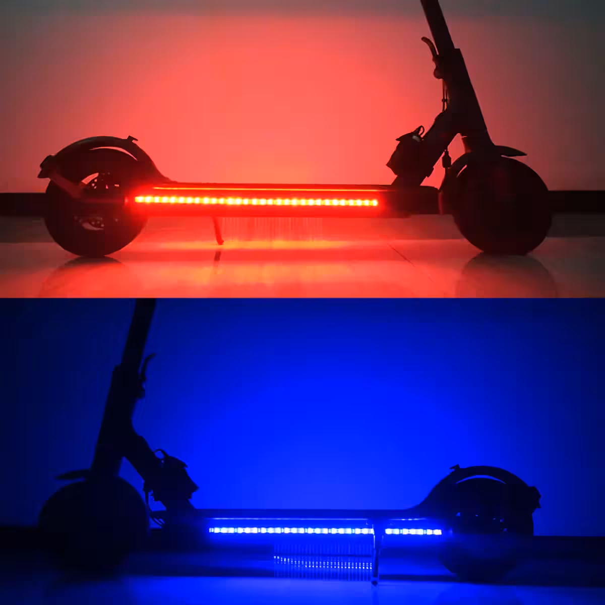 USB-aangedreven gekleurde LED-set voor elektrische steps