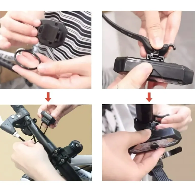 Achterlamp fiets met afstandsbediening Achterlichtsignaleringsset voor fiets met afstandsbediening