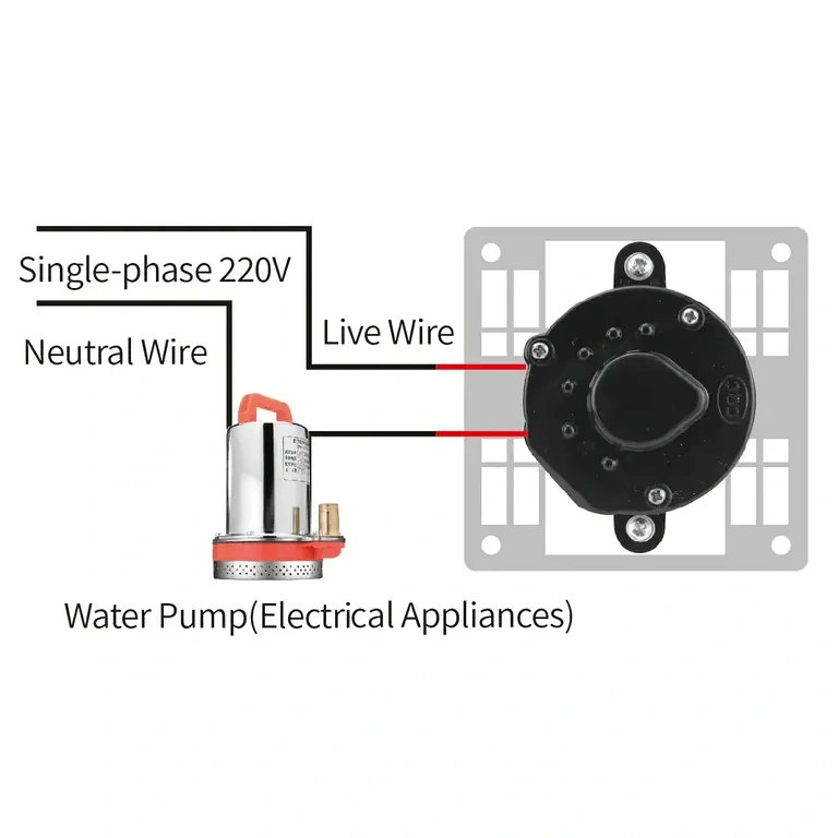 Elektrische timer voor ventilator of lampen, met vertraging