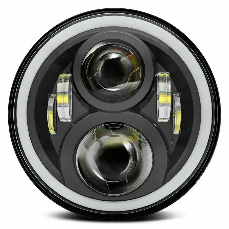 Universele LED-koplamp, 7 inch, compatibel met auto, motor, ATV, vrachtwagen, tractor