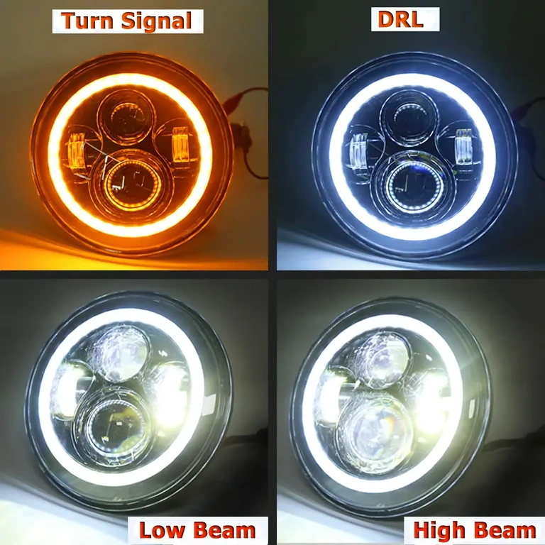 Ronde 7 inch LED-koplamp voor tractor, bus en zwaar materieel