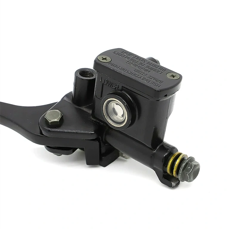 Rechter voorremhendel pit bike Rechthandige voorremhendel met hydraulische zuiger – pit bike en ATV