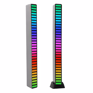 LED RGB balk met geluidsactivatie – VU meter muzikale lichten, 32 LEDs, USB-C, spectaculaire effecten