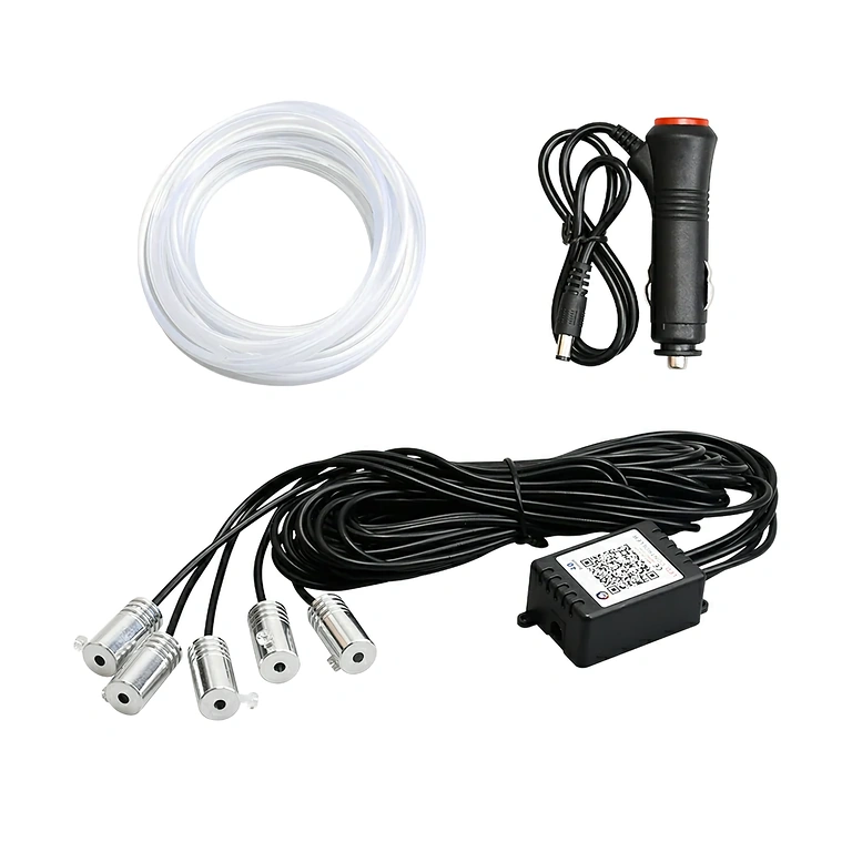 Flexibele RGB neon draad voor sfeerverlichting in de auto