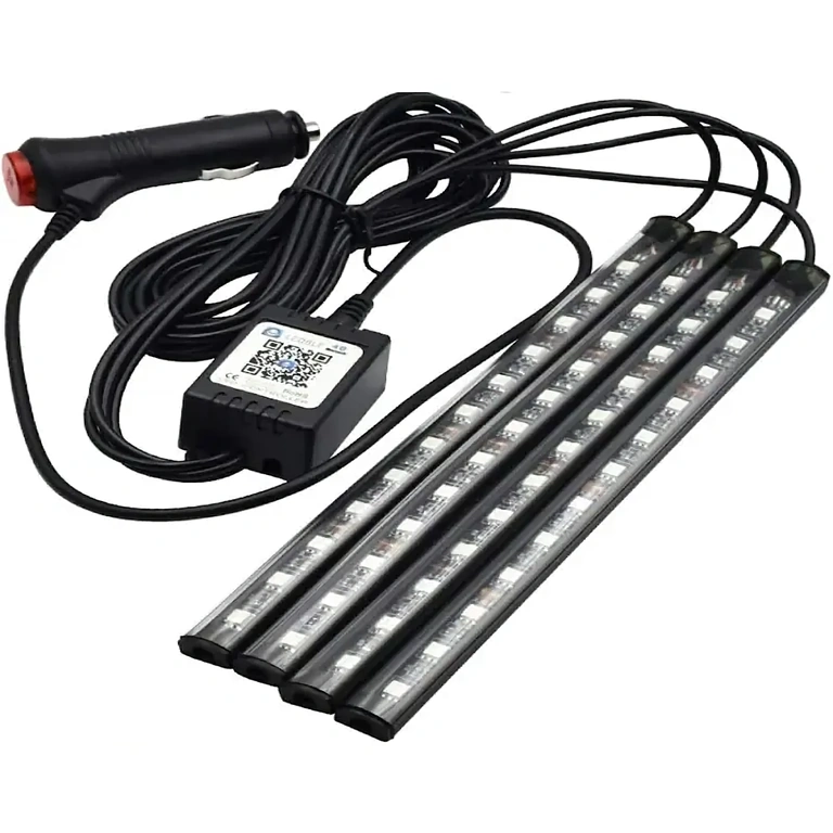 RGB LED-strip set met controller voor interieurverlichting auto