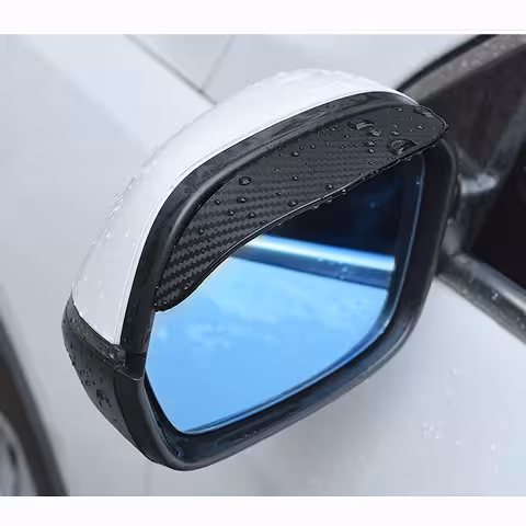 Carbon regenbeschermers voor auto spiegels – flexibele zijdelingse bescherming met 3M kleefband