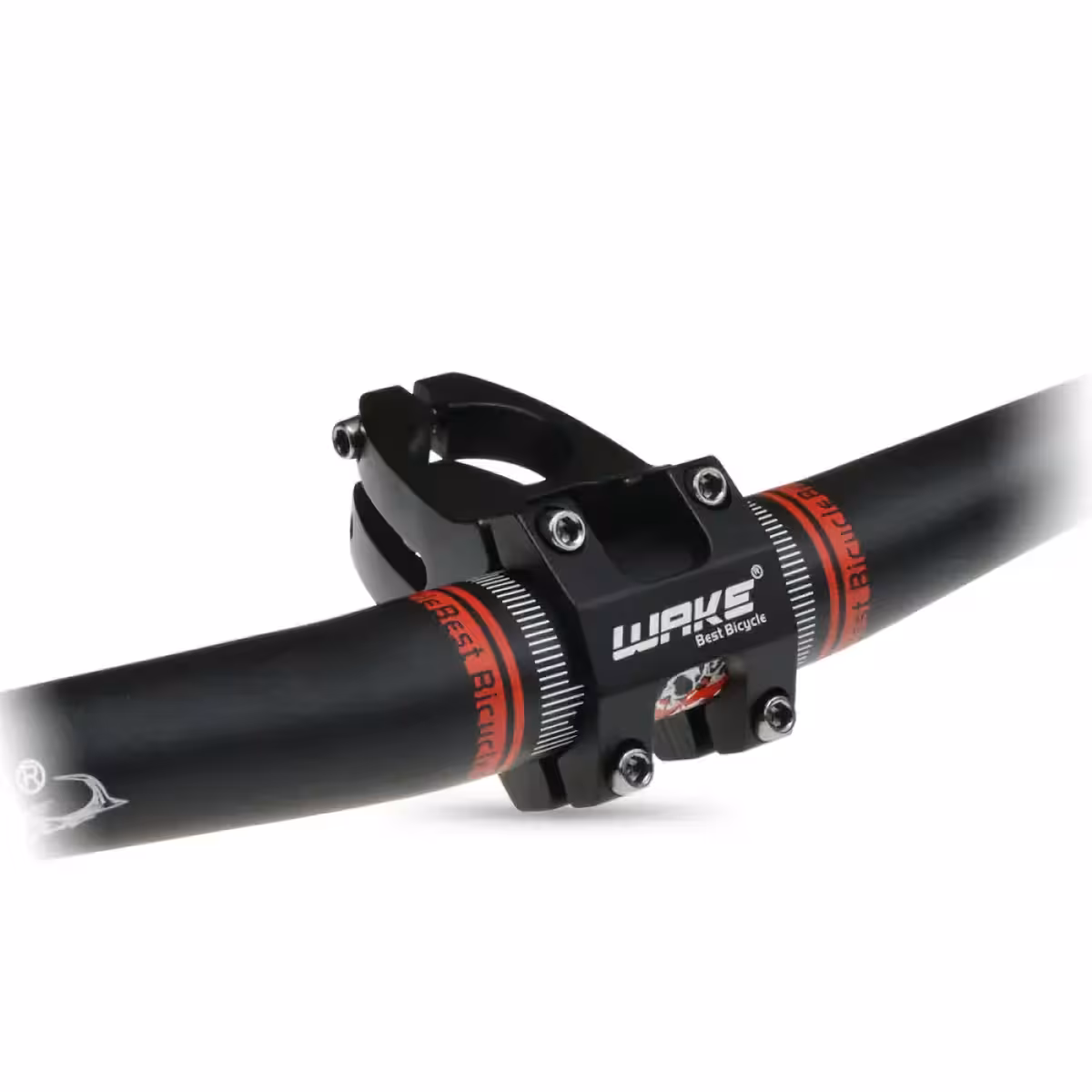 Zwarte aluminium korte stuurpen MTB, verbeterd comfort en controle