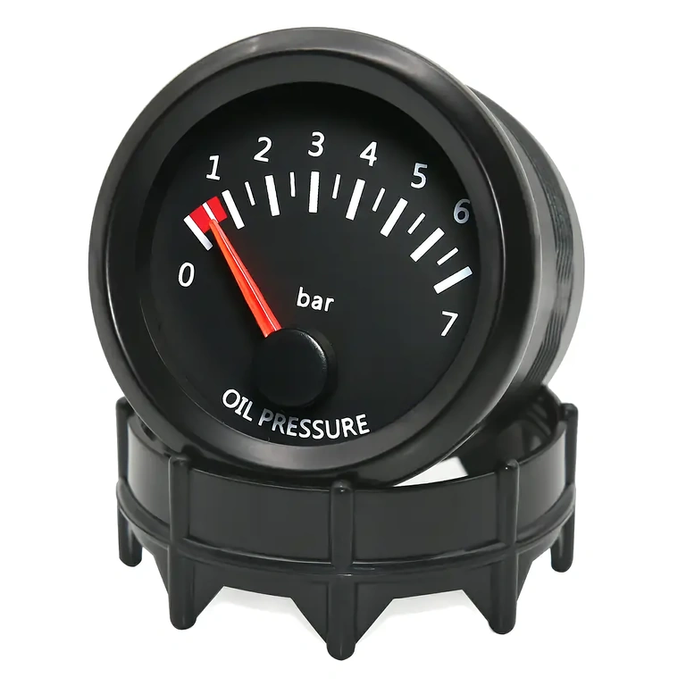 Oliedrukmeter met diameter 52 mm Olie drukmeter 52 mm, voor landbouw- en industriële voertuigen