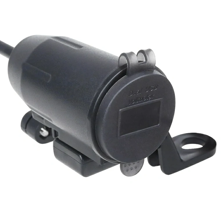 Motoroplader met montagebeugel voor spiegel