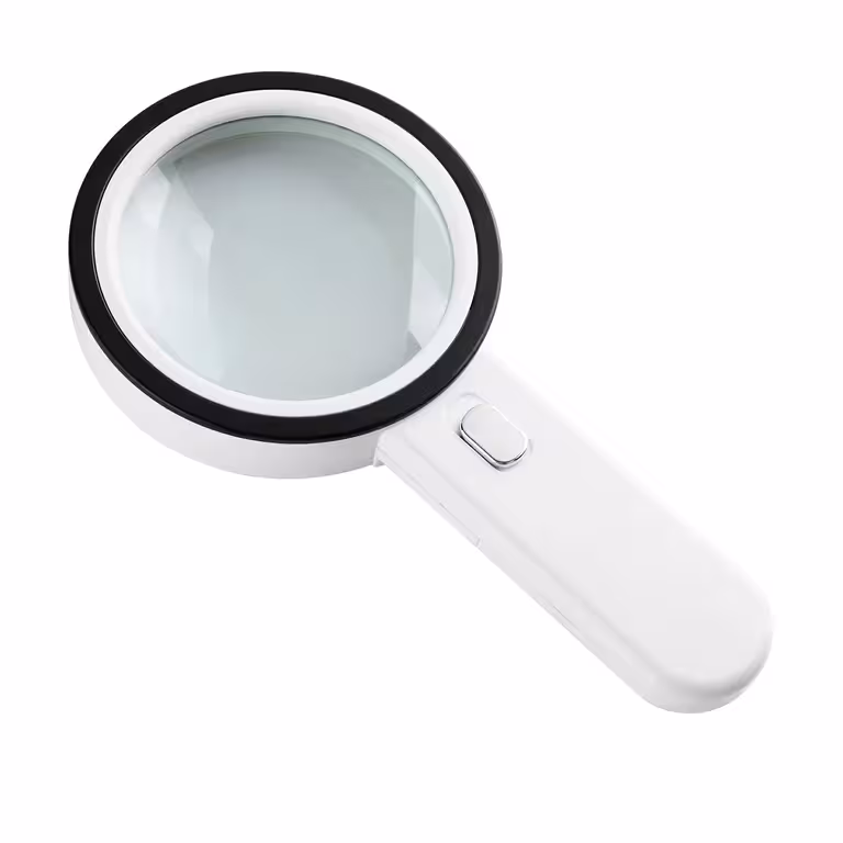 Professionele loep met LED verlichting, 30X vergroting – grote lens voor detailzicht