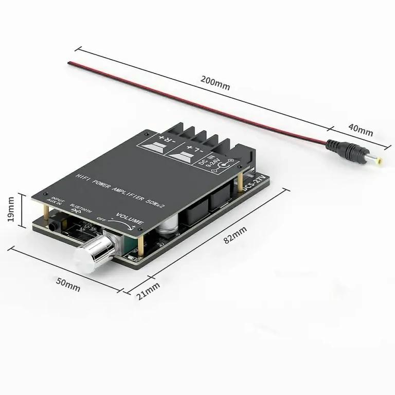 Compacte digitale Hi-Fi stereoversterker 2x50W