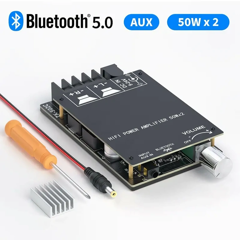 Hi-Fi Bluetooth 5.0 audioplaat compatibel met passieve luidsprekers