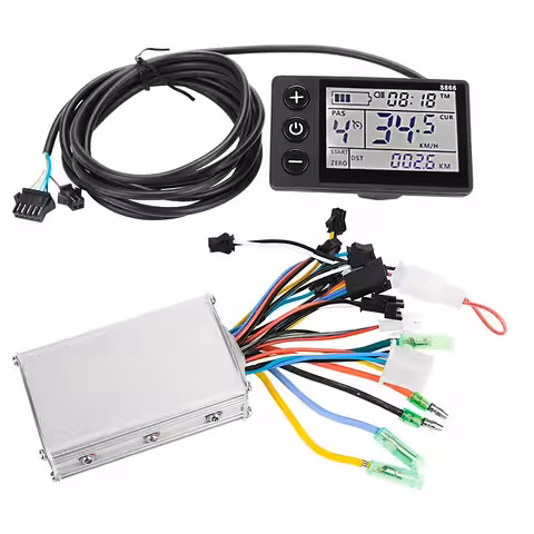 Controller + display set S866 voor elektrische fiets 24V/36V/48V – 250W / 350W