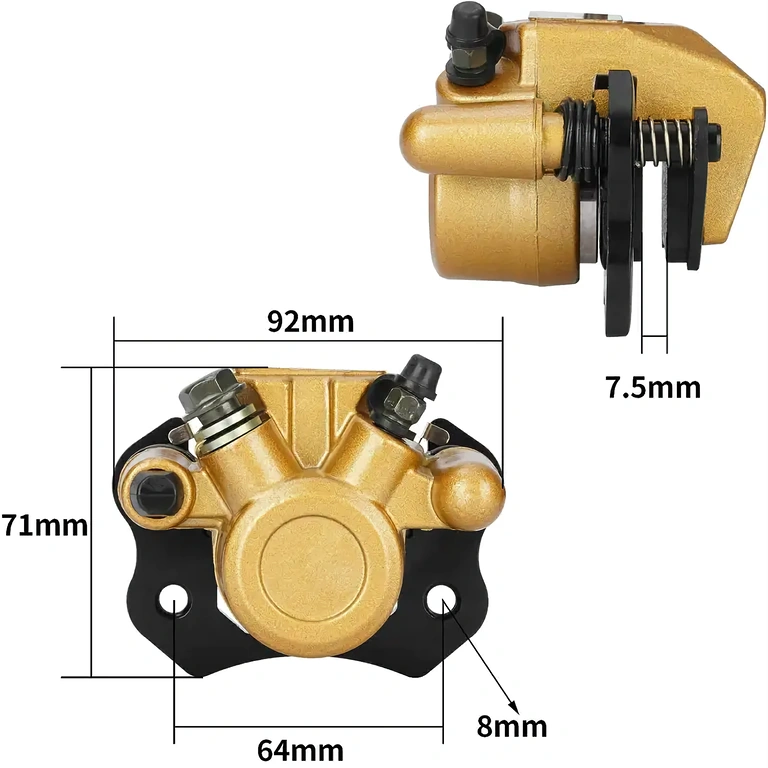 Universele schijfremklauw voor ATV Universele ATV remklauw voor schijfremmen 50cc–250cc