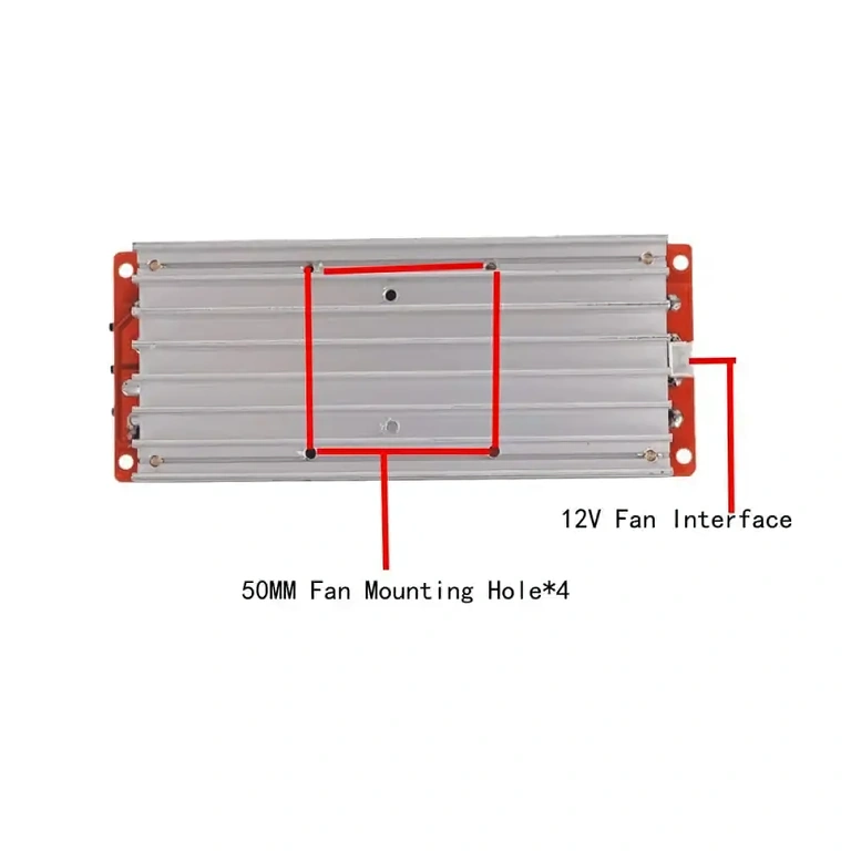 DC-DC converter met actieve koeling, geschikt voor continue toepassingen
