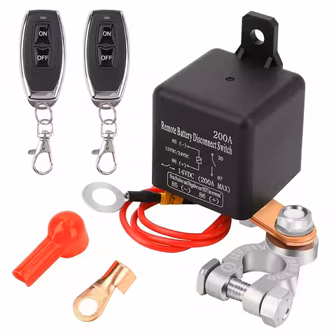 Algemene auto batterijschakelaar met afstandsbediening 12V – afstandsbediening en batterijbescherming 200A