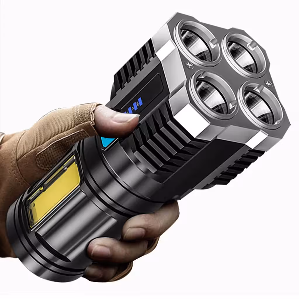 Oplaadbare LED zaklamp – ideaal voor jacht, vissen, kamperen