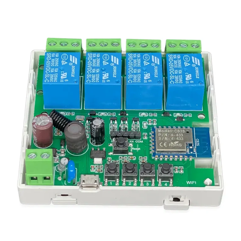 Draadloze relaismodule compatibel RF 433MHz, afstandsbediening via app