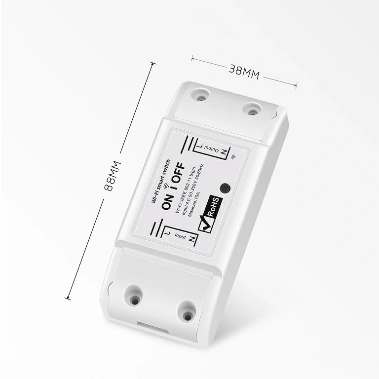 WiFi-relais met afstandsschakelfunctie Relais voor draadloze schakelaar, bedienbaar via smartphone