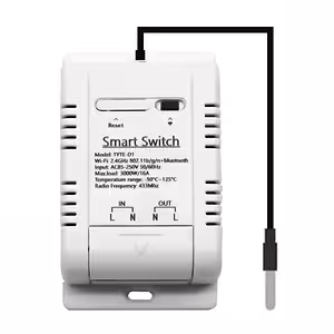 Slimme WiFi thermostaat met DS18B20 temperatuursensor – automatische Tuya Smart controle, 220V 16A