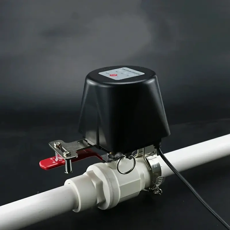 Wi-Fi klep rechtstreeks op waterleiding geïnstalleerd voor automatische bediening