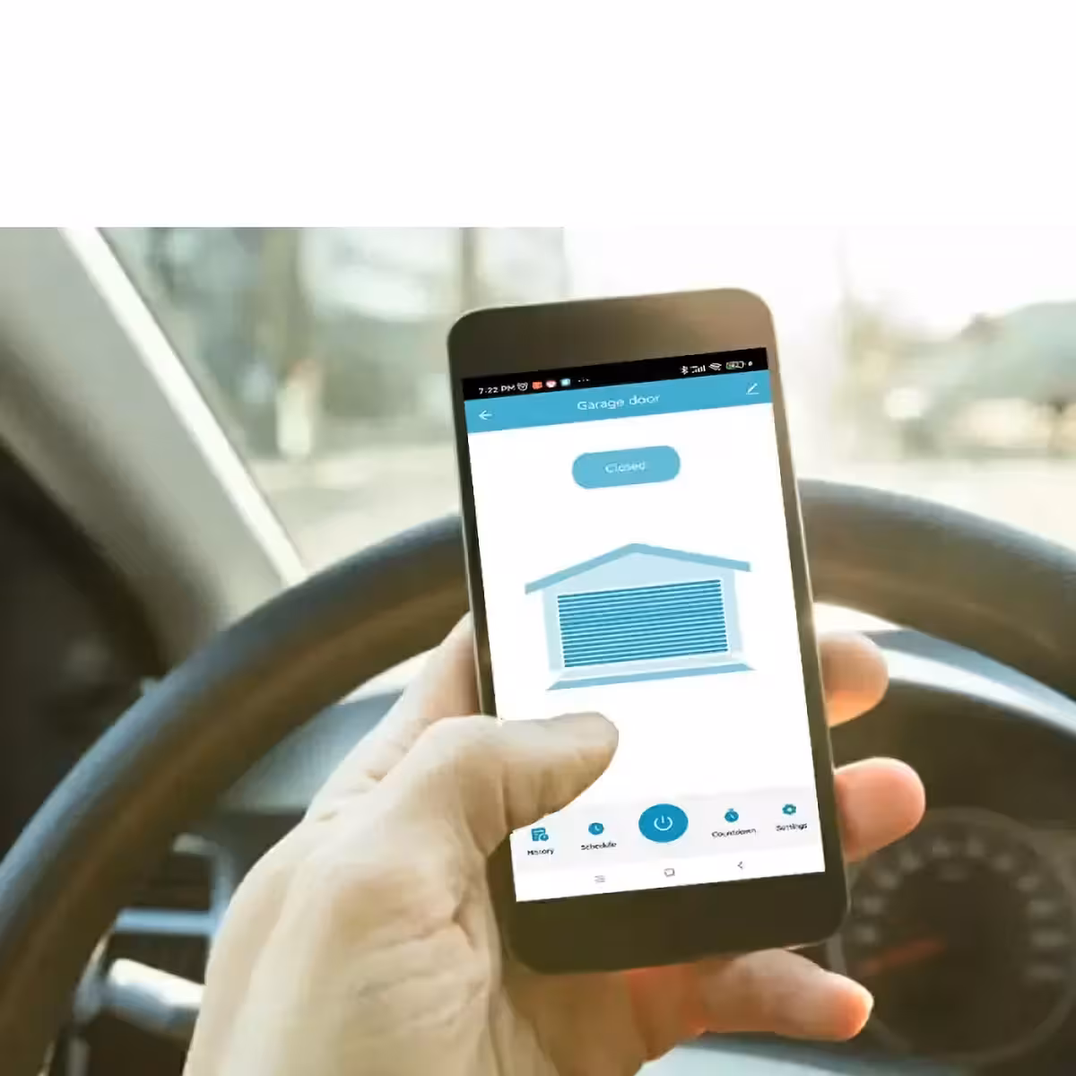 Poortopeningsmodule via mobiele app, compatibel met Alexa en Google Home