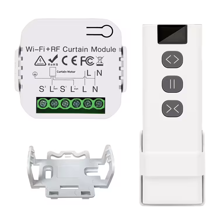 Automatisch rolluik-, jaloezie- en gordijnsysteem – WiFi, Tuya, RF afstandsbediening