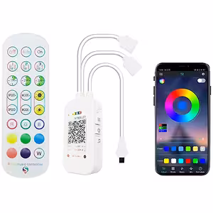 RGB LED strip controller Smart WiFi Tuya met afstandsbediening, dimmer en muziekbediening