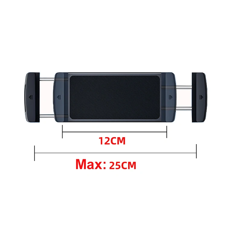 Flexibele auto-tablethouder voor ventilatierooster Flexibele autohouder, past zich aan verschillende tabletmaten aan