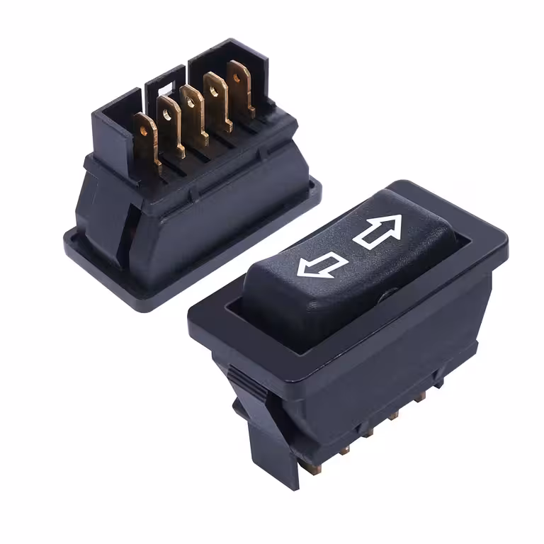 3-standen DPDT schakelaar voor ompoling DC motor 12V/24V 20A