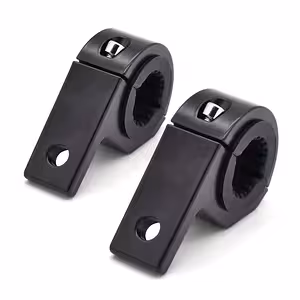 Set van 2 universele aluminium houders 22–32mm voor accessoires – projectoren, camera’s, spiegels voor scooter, fiets, motor, ATV