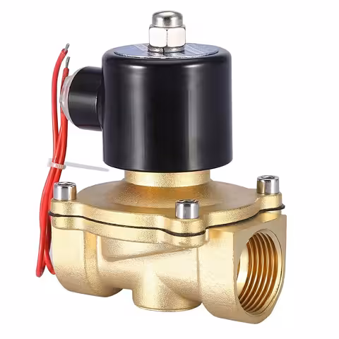 Elektromagnetische solenoïde 1 inch AC 220V met koperen behuizing – voor water, irrigatie en industriële automatisering