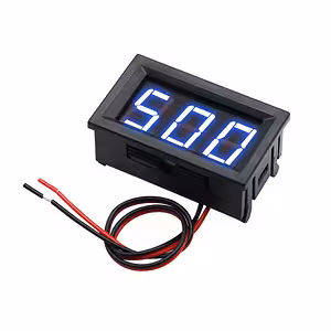 Digitale paneelvolt meter voor wisselstroom 220V – blauw LED display, enkel- en driefasig