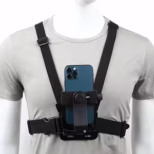 Borst harnas voor telefoon en GoPro camera – verstelbaar chest mount systeem
