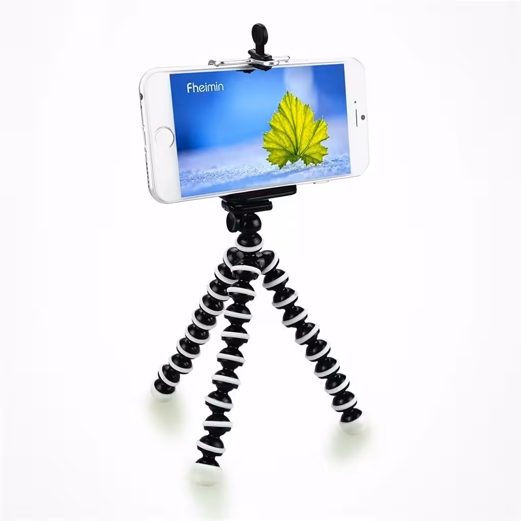 Flexibel statief met universele houder voor telefoon, camera en video – ideaal voor iPhone, Samsung, DSLR