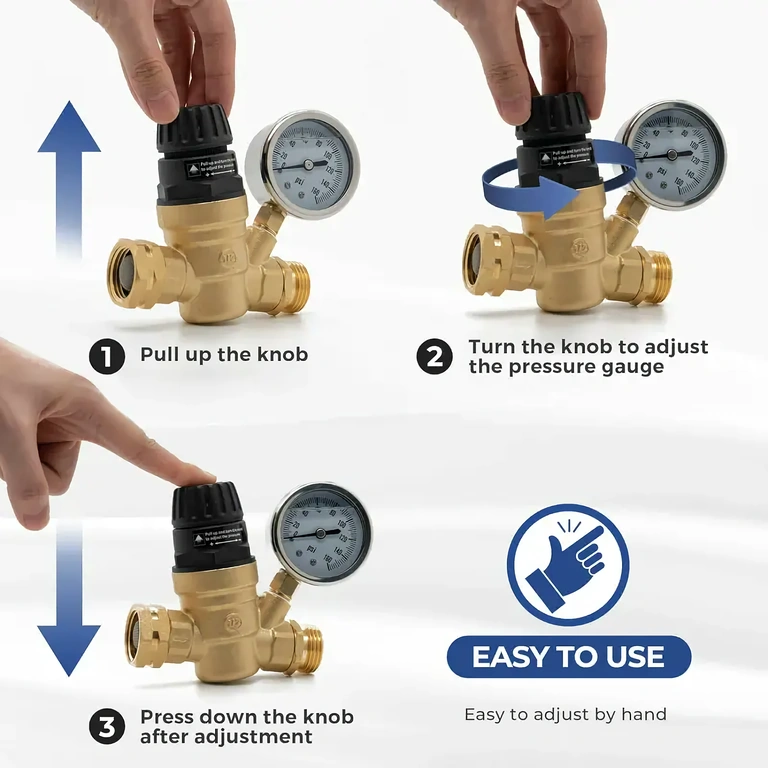 Regulator met fijne drukregeling tot 160 PSI