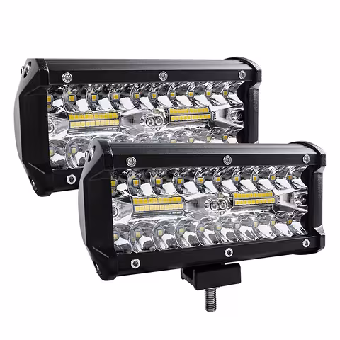 Set van 2 LED BAR auto spots 240W – 24.000LM, 12V/24V voor tractor, vrachtwagen, ATV, offroad