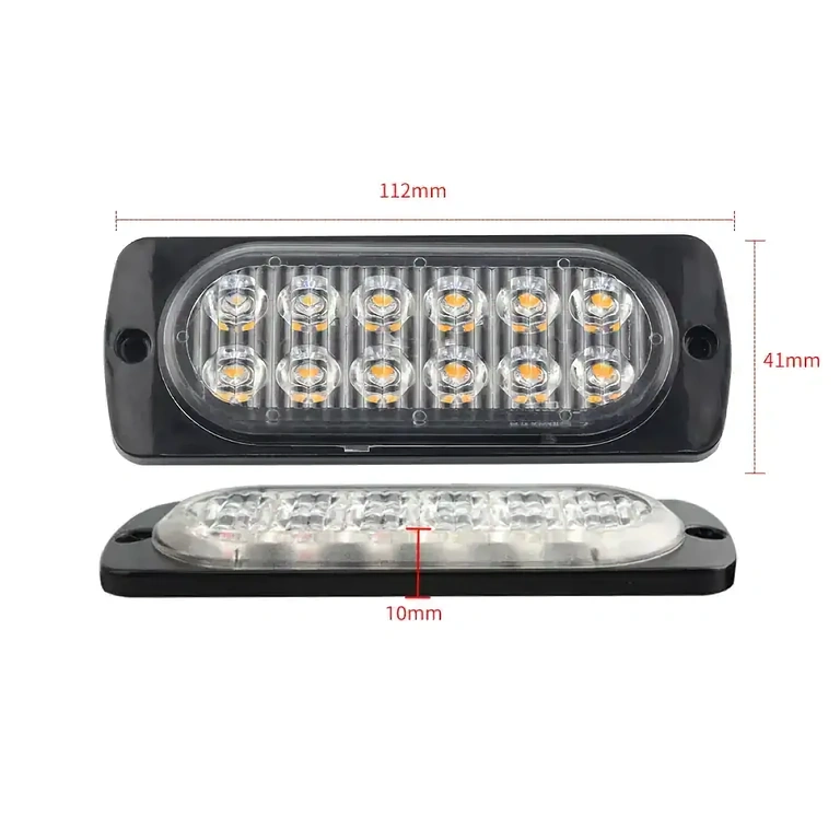 Water- en stofdichte stroboscoop IP67 voor machines Water- en stofbestendige gele autostroboscoop, geschikt voor alle weersomstandigheden