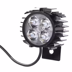 LED koplamp met geïntegreerde claxon voor elektrische scooter en fiets – 12V–72V krachtig en duurzaam