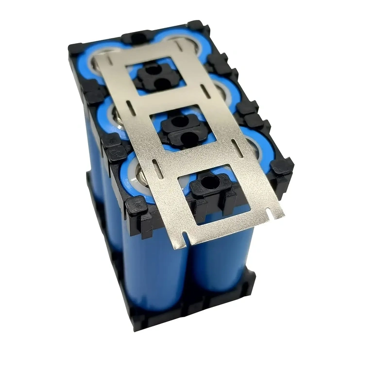 Nikkellint aangebracht op 18650-cellen