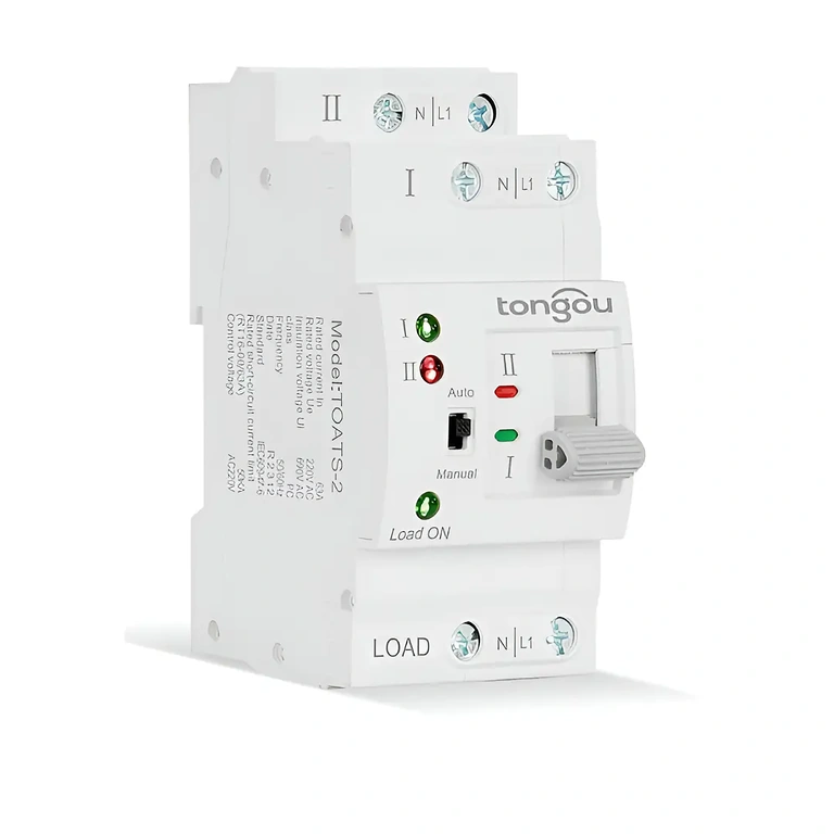 ATS naar rechts gericht ATS-apparaat gefotografeerd vanuit rechte hoek, zijaanzicht