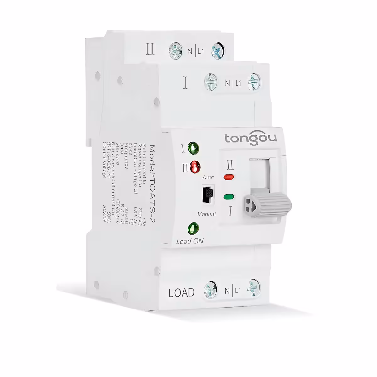 ATS-apparaat gefotografeerd vanuit rechte hoek, zijaanzicht