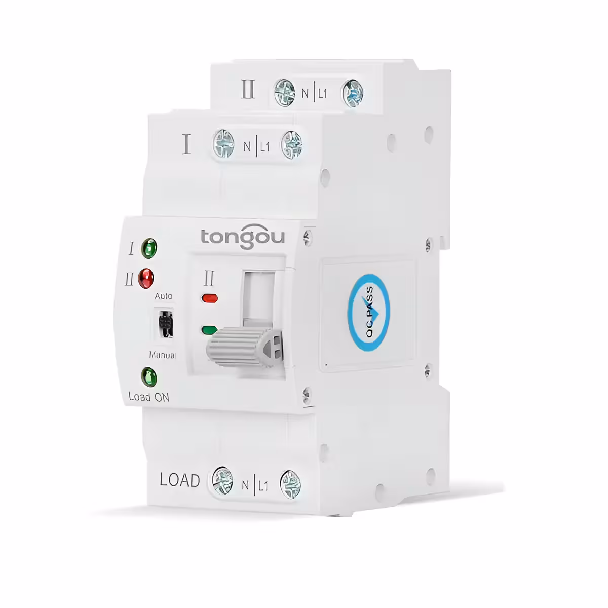 Zijaanzicht automatische overschakelaar