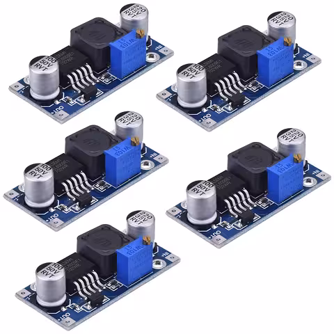 Set van 5 XL6009 DC-DC boost converters 4A – instelbare spanning 3V–32V naar 5V–35V