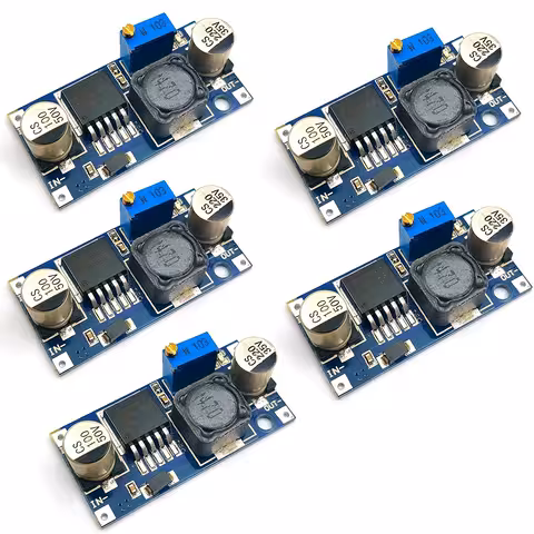 Set van 5 LM2596S DC-DC step-down 3A – instelbare spanningsregelaar buck converter