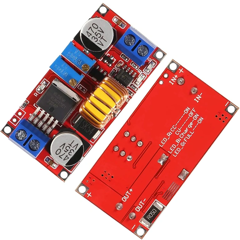 XL4015 verstelbare converter – bovenaanzicht