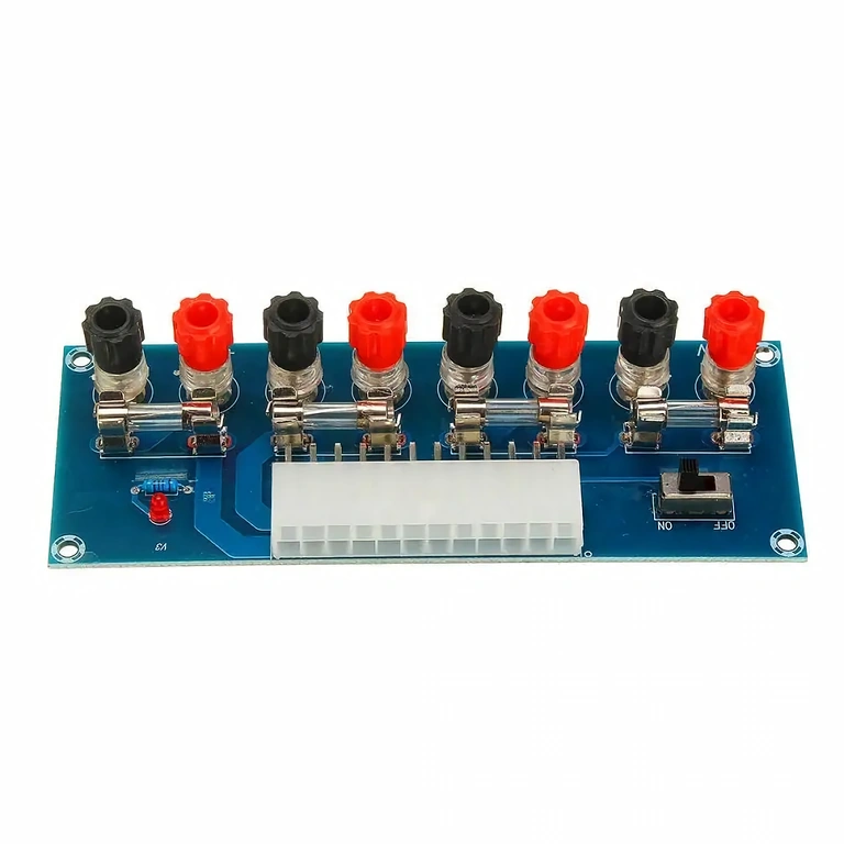 PC ATX voeding conversie – bord met zekeringen PC ATX-voedingsconverter met 5A bescherming